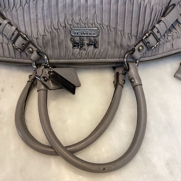 Coach Madison Sophia Gathered Leather Convertible Satchel - Picture 9 of 15